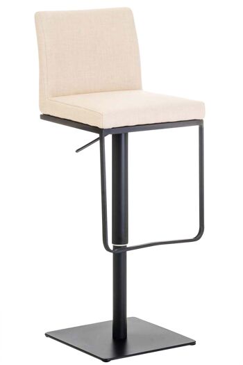 Tabouret Bariano Tissu Crème 18x44cm 1