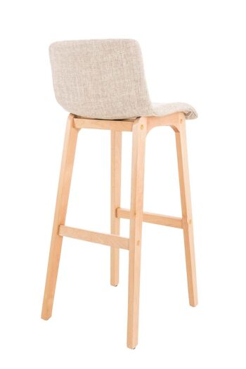 Tabouret Lattani Tissu Crème 5x46cm 3