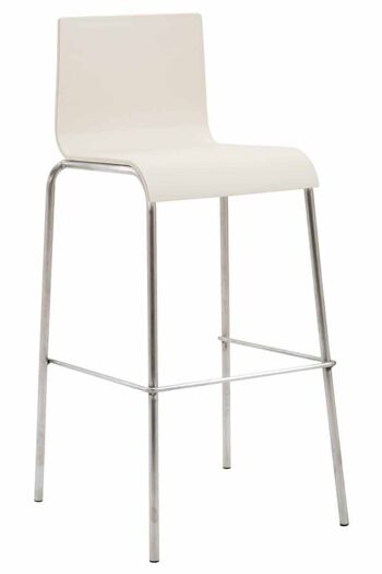 Stresa Tabouret de Bar Plastique Crème 7x45cm 1