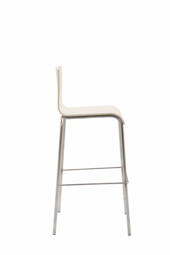 Stresa Tabouret de Bar Plastique Crème 7x45cm 2