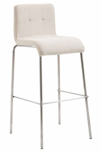 Tabouret de Bar Palazzago Cuir Artificiel Crème 7x45cm 1