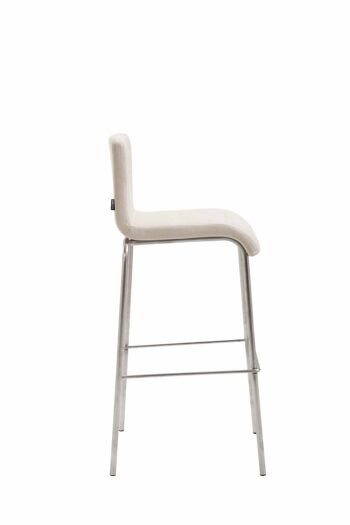 Tabouret de Bar Palazzago Cuir Artificiel Crème 7x45cm 2