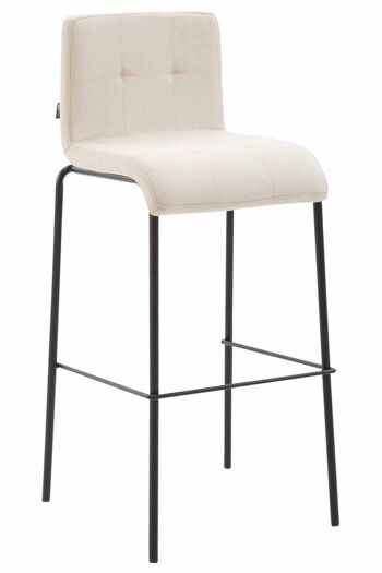 Tabouret de bar Predappio Tissu Crème 7x45cm 1