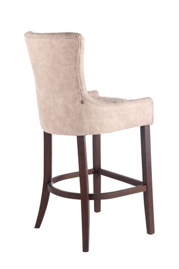 Busca Tabouret de Bar Similicuir Crème 11x59cm 4