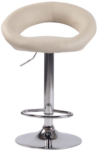 Suppa Tabouret de Bar Similicuir Crème 6x47cm 2