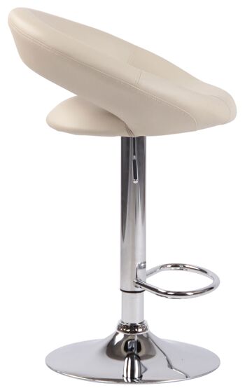 Suppa Tabouret de Bar Similicuir Crème 6x47cm 3