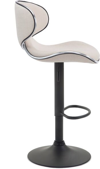 Colli Tabouret de Bar Tissu Crème 8x49cm 3