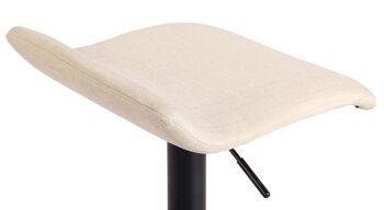 Tabouret de bar Colloto Tissu Crème 6x39cm 7