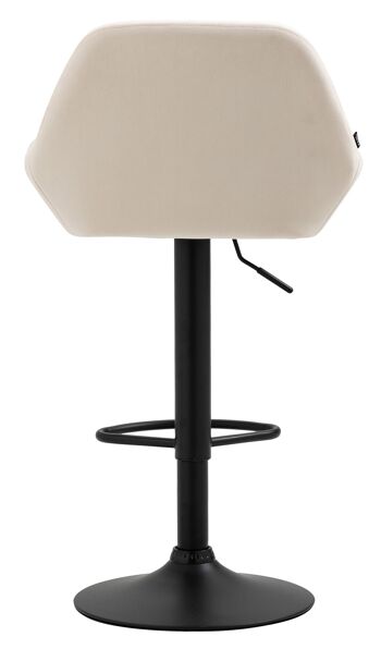 Tabouret de bar Mannoli Velours Crème 7x52cm 4