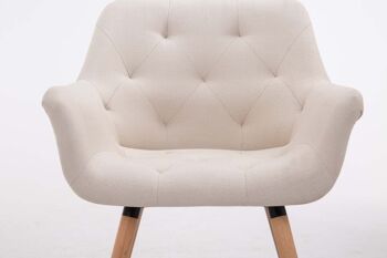 Cogne Chaise visiteur Tissu Crème 12x60cm 4