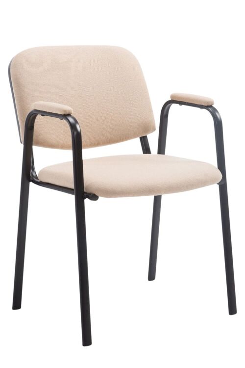 Marmo Bezoekersstoel Stof Creme 7x55cm