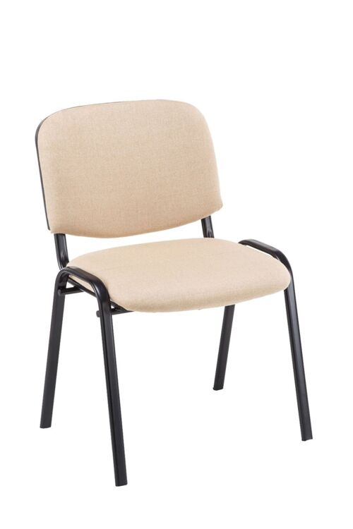 Galloro Bezoekersstoel Stof Creme 4x53cm