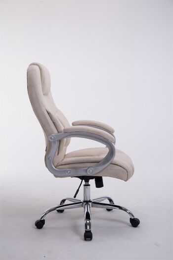 Grignasco Chaise de bureau Tissu Crème 16x70cm 2