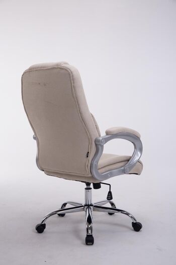 Grignasco Chaise de bureau Tissu Crème 16x70cm 3