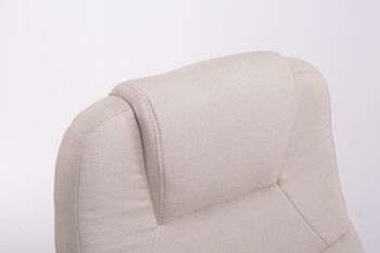 Grignasco Chaise de bureau Tissu Crème 16x70cm 4