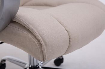 Grignasco Chaise de bureau Tissu Crème 16x70cm 6