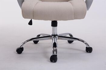 Grignasco Chaise de bureau Tissu Crème 16x70cm 7