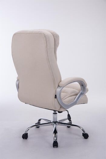 Cavagnano Chaise de bureau Tissu Crème 16x77cm 3