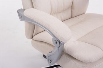 Chaise de bureau Celleta Tissu Crème 20x67cm 6