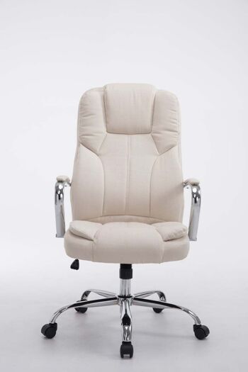 Regolelli Chaise de bureau Tissu Crème 15x70cm 2