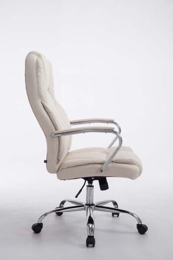 Regolelli Chaise de bureau Tissu Crème 15x70cm 3