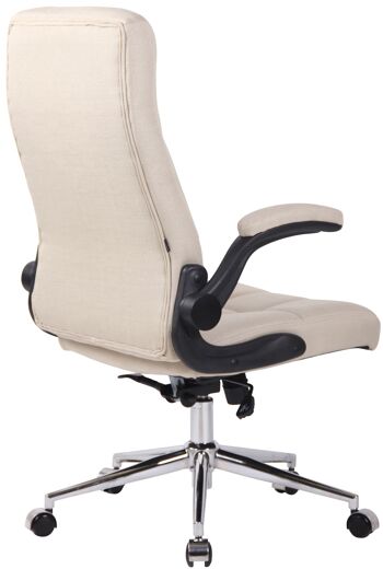Negrar Chaise de bureau Crème 16x68cm 3