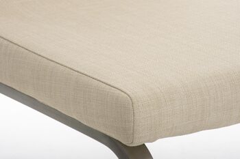 Chaise de salle à manger Farnese Tissu Crème 6x50cm 5