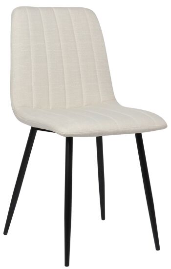 Chaise de salle à manger Terenten Crème 5x53cm 1