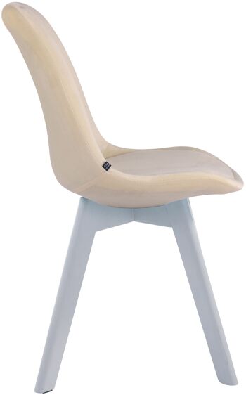 Verretto Chaise Velours Crème 6x55cm 2