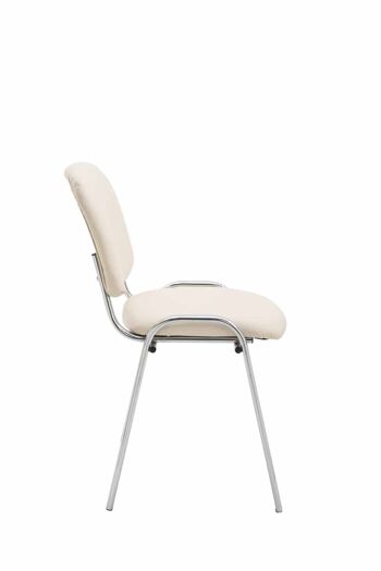 Guasto Chaise de salle à manger Cuir artificiel Crème 5x48cm 3