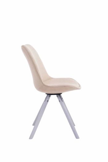 Chaise Gemini Tissu Crème 6x56cm 3