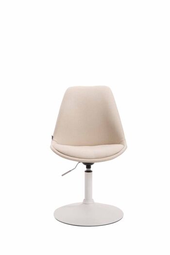 Bargagli Chaise de salle à manger Tissu Crème 6x57cm 2