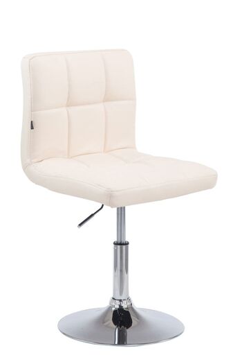 Fauteuil Ronzone Similicuir Crème 7x49cm 1