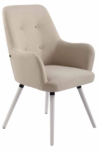 Alleghe Fauteuil Tissu Crème 9x63cm 1