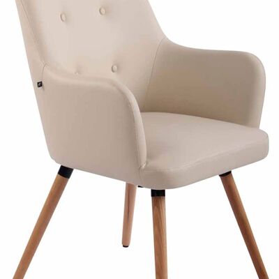 Vigonzone Fauteuil Kunstleer Creme 9x63cm