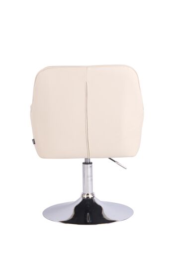 Cefal Fauteuil Similicuir Crème 8x58cm 5