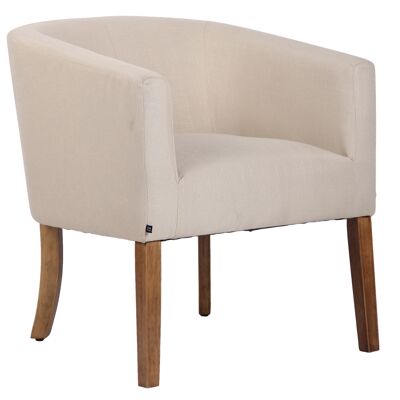 Alvaneta Fauteuil Stof Creme 10x70cm