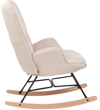 Filaga Rocking Chair Tissu Crème 16x88cm 2