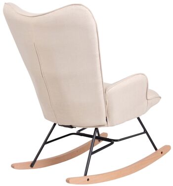 Filaga Rocking Chair Tissu Crème 16x88cm 3