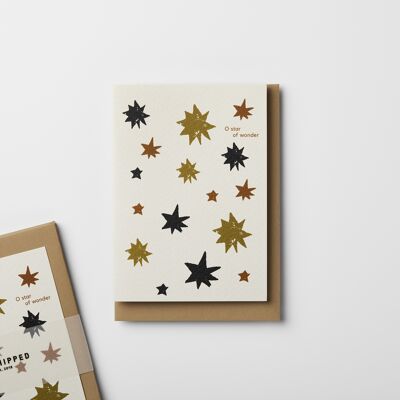 'SEASONAL 'O STAR' KINSHIPPED X LITTLE BEACON CHRISTMAS CARD