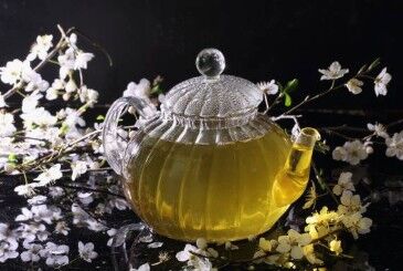 Teiera In Vetro Borosilicato Cesellato Con Infusore In Vetro - 600ml - HECOSFAIR