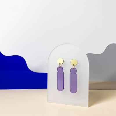 Spectral Violet earring