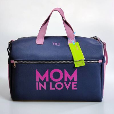 Mommy Bag modello Rose | Bauletto viola e lilla