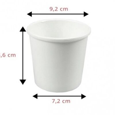 white recycled kraft soup bowl 35cl