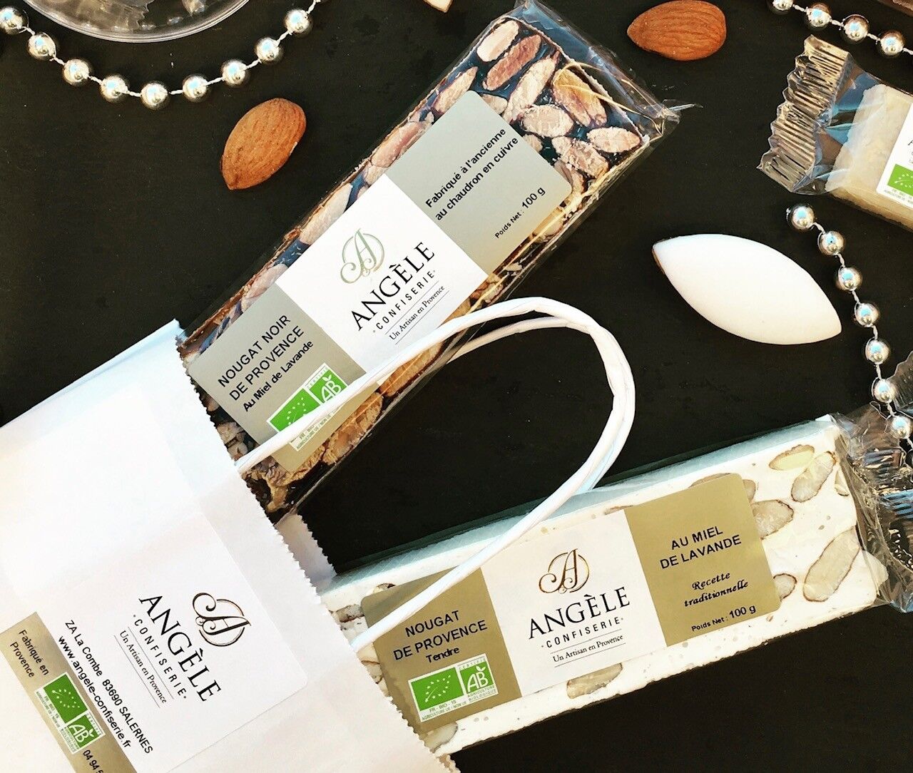 PACK NOUGATS NOIR & BLANC DE PROVENCE 100G