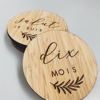 Carte Milestone in legno - francese