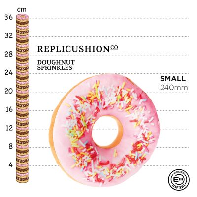 Doughnut Cushion Sprinkles Toy Pillow - Small