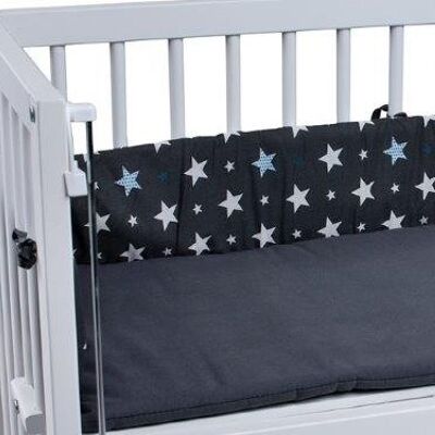 paragolpes tiSsi para camas supletorias 90X50 estrellas gris