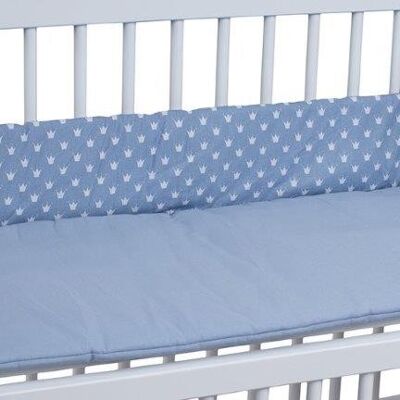 paragolpes tiSsi para camas supletorias 90X50 coronas azules