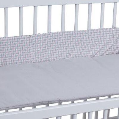 tiSsi bumper for extra beds 90X50 pastel diamond